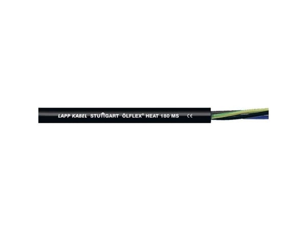 Lapp ÖLFLEX HEAT 180 MS, 50 m, Svart, Silikon, 96 kg/km, 220 kg/km, 2000 V