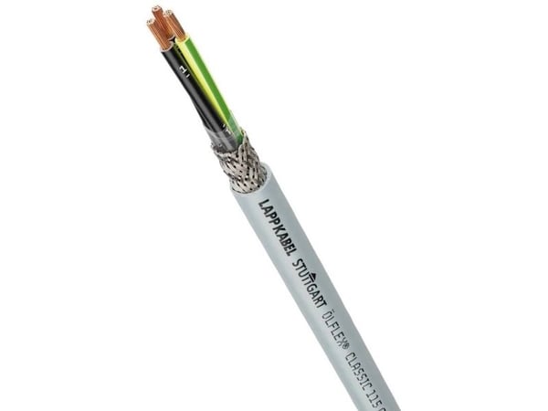 Lapp ÖLFLEX CLASSIC 115 CH, Kabel för medelhög spänning, Grå, Koppar, 0.5 mm ², 49 kg/km, -30 - 70 ° C
