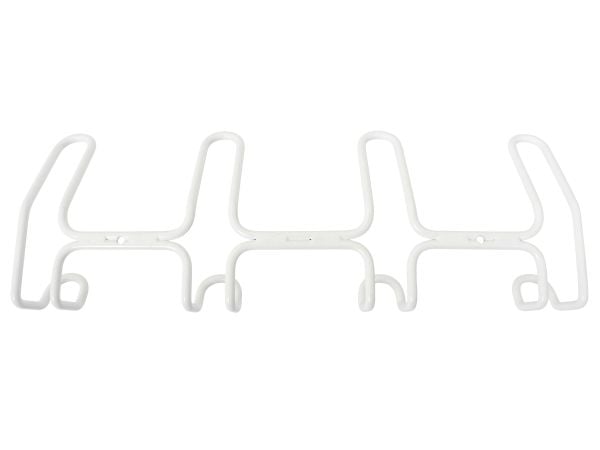 HOME It® designknagerække med 4+4 knager, hvid