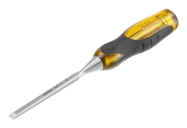 Stanley FATMAX 0-16-252, Bred meisel, Kromvanadiumstål, Sort, Gult, Metall, Plast, Gummi, 8 mm, 12,5 cm