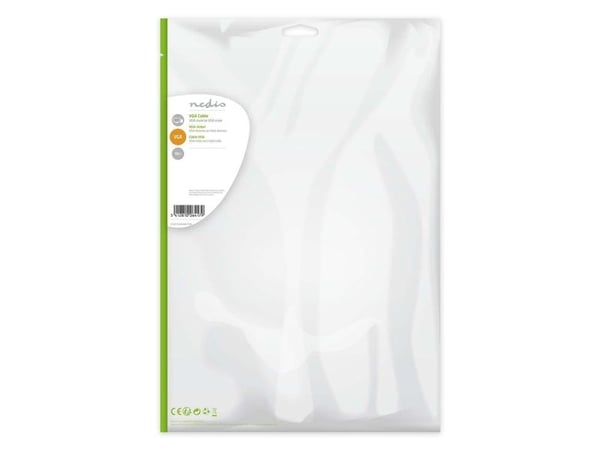 Nedis CCGP59000BK100, 10 m, VGA (D-Sub), VGA (D-Sub), Hankjønn, Hankjønn, Sort