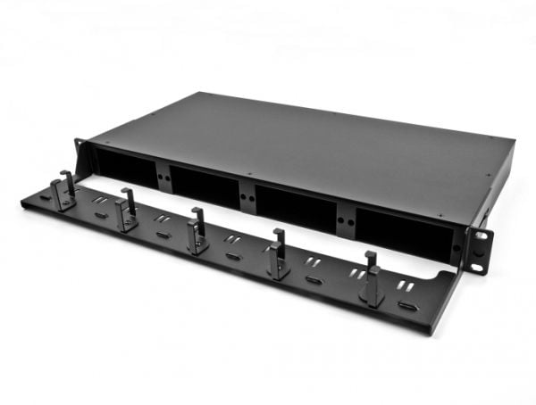 Delock 19\ LWL Rangierpanel 1 HE schwarz"