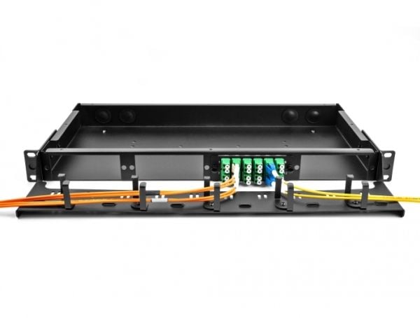 Delock 19\ LWL Rangierpanel 1 HE schwarz"
