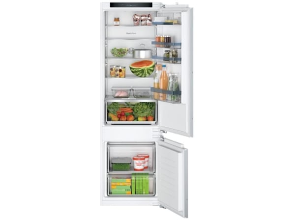 Bosch Serie | 4 KIV87VFE0 - Kylskåp/frys - bottenfrysskåp - inbyggd - fördjupning - bredd: 56 cm - djup: 55 cm - höjd: 177.5 cm - 270 liter - Klass E
