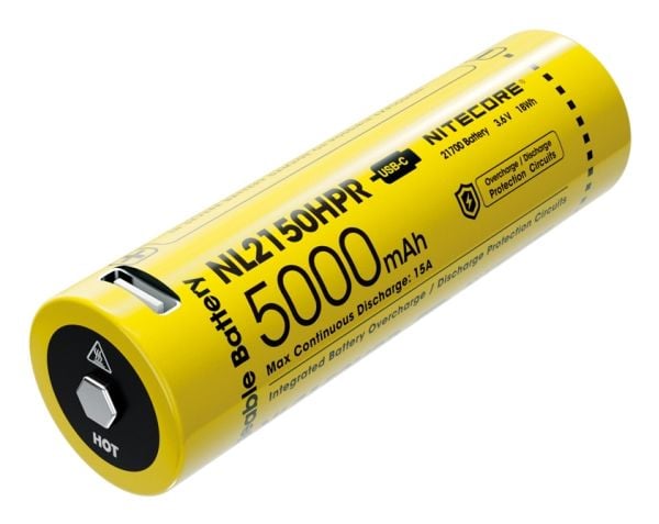 Nitecore NL2150HPR, 5000 mAh, Lithium-Ion (Li-Ion), 3,6 V, 1 stykker