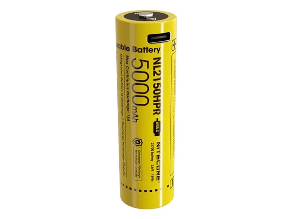Nitecore NL2150HPR, 5000 mAh, Lithium-Ion (Li-Ion), 3,6 V, 1 stykker