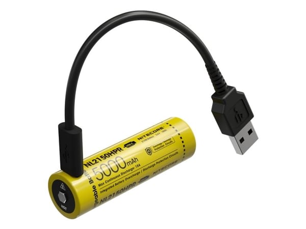 Nitecore NL2150HPR, 5000 mAh, Lithium-Ion (Li-Ion), 3,6 V, 1 stykker