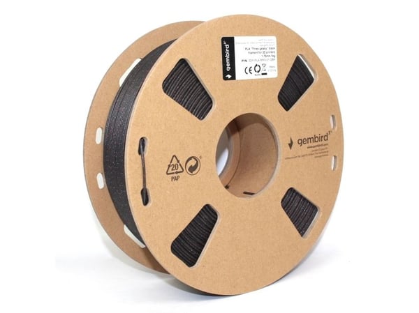 Gembird - Svart - 1 kg - 340 m - boks - PLA-filament (3D)
