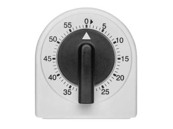 TFA Dostmann Analoger Küchen-Timer Æggeur Hvid-sort Analog Analog