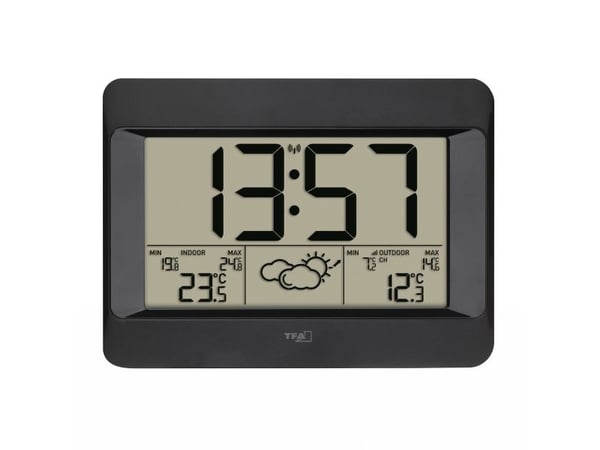 TFA-Dostmann Zeno, Sort, Inne Termometer, Utendørs Barometer, Hygrometer, Termometer, Termometer, Plast, -10 - 50 °C