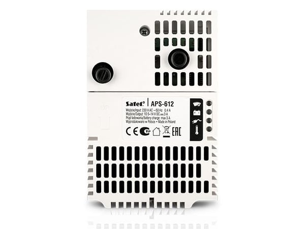 Satel APS-612, Strømforsyningsenhet, Hvit, Koblet med ledninger (ikke trådløs), 265 V, -10 - 55 °C, 122 mm