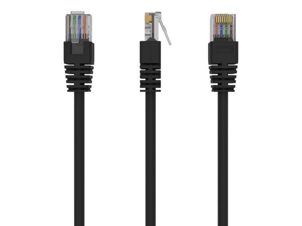 Cablexpert - Koblingskabel - RJ-45 (hann) til RJ-45 (hann) - U/UTP, uskjermet - CAT 5e - formstøpt, uten hindringer - svart