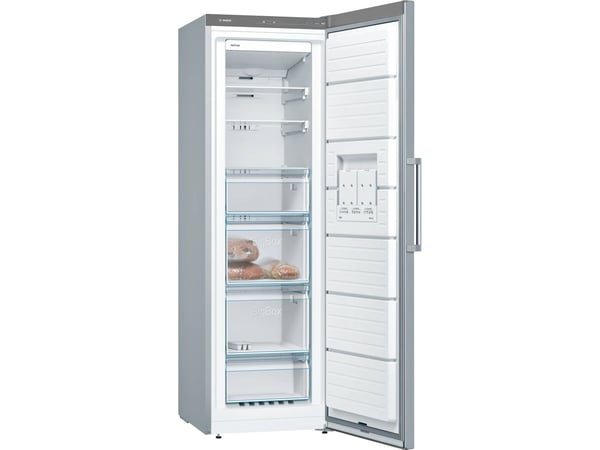 Bosch Serie | 4 GSN36VIEP - Fryser - stående - bredde: 60 cm - dybde: 65 cm - høyde: 186 cm - 242 liter - Klasse E - børstet stål
