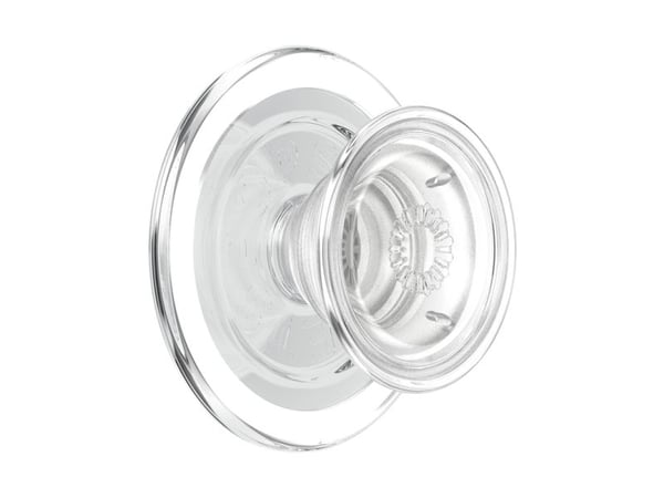 PopSockets PopGrip - Fingergrep/stativ for mobiltelefon - MagSafe, rund - blank