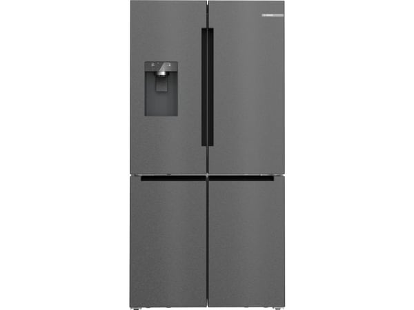 Bosch Serie | 6 KFI96AXEA - Kjøleskap/fryser - fransk dør underfryser med vannautomat, isdispenser - bredde: 90.5 cm - dybde: 73.1 cm - høyde: 183 ...