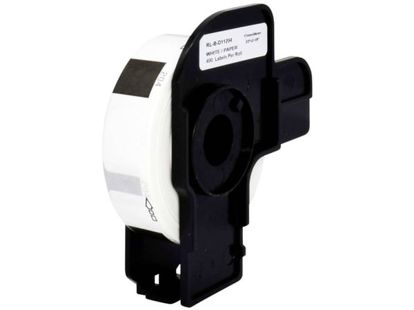 Renkforce RF-6027496, Hvit, Selvklebende skriveretikett, Kontinuerlig etikett, Rull, Papir, Direkte Termisk