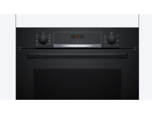 Bosch Serie | 4 HBA534BB3 - Ovn - innebygd - fordypning - bredde: 56 cm - dybde: 55 cm - høyde: 58.5 cm - med selvrens - Klasse A+ - svart