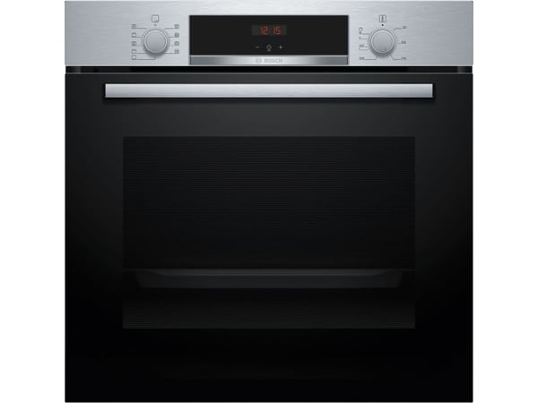 Bosch Serie | 4 HBA534BS3 - Ovn - innebygd - fordypning - bredde: 56 cm - dybde: 55 cm - høyde: 58.5 cm - med selvrens - Klasse A+ - rustfritt stål