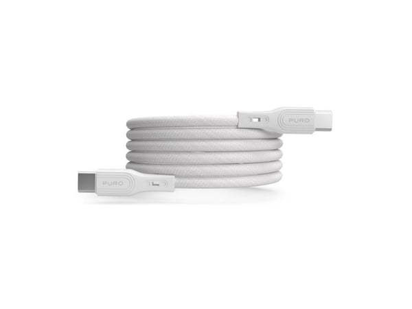 PURO PUCUSBCUSBCMAGWHI, 1 m, USB C, USB C, USB 3.2 Gen 2 (3.1 Gen 2), 20 Gbit/sek., Hvid