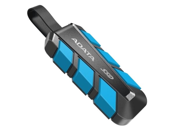 ADATA SC740 - SSD - 500 GB - ekstern (bærbar) - USB 3.2 Gen 2 (USB-C kontakt) - blå, svart