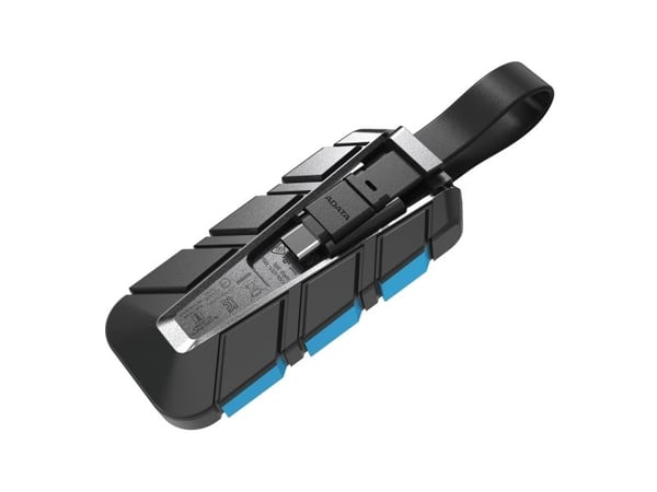 ADATA SC740 - SSD - 1 TB - ekstern (bærbar) - USB 3.2 Gen 2 (USB-C kontakt) - blå, svart