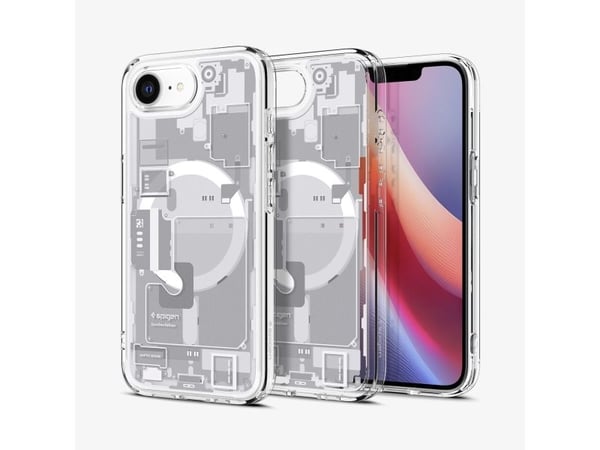 Spigen Ultra Hybrid Zero One (MagFit), deksel, Apple, iPhone 16e, 15,5 cm (6,1"), Hvid