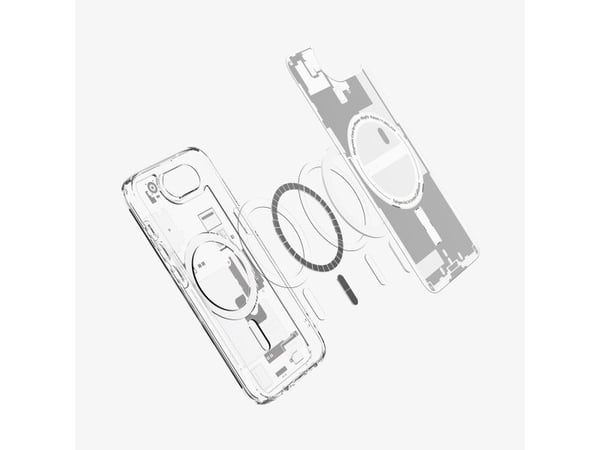 Spigen Ultra Hybrid Zero One (MagFit), deksel, Apple, iPhone 16e, 15,5 cm (6,1"), Hvid