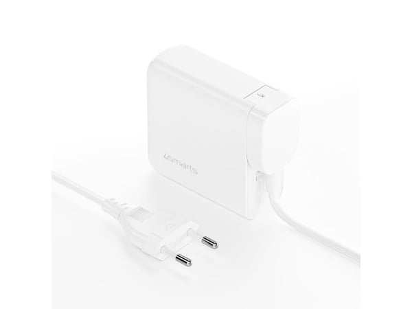 4smarts GaN FlexPro - Travel Edition - strømadapter - 100 watt - 5 A - QC 3.0, QC 4.0+, PD 2.0, PD 3.0, PD/PPS - 4 utgangskontakter (3 x USB-C, USB...