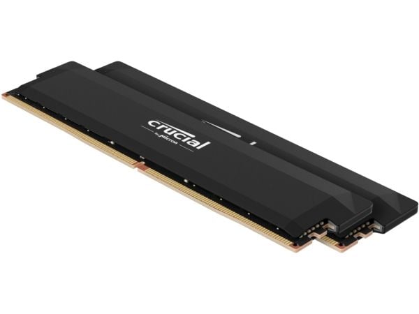 Crucial Pro OC - DDR5 - sett - 64 GB: 2 x 32 GB - DIMM 288-pin - 3000 MHz / PC5-48000 - CL40 - 1.35 V - ikke-bufret - on-die ECC - svart