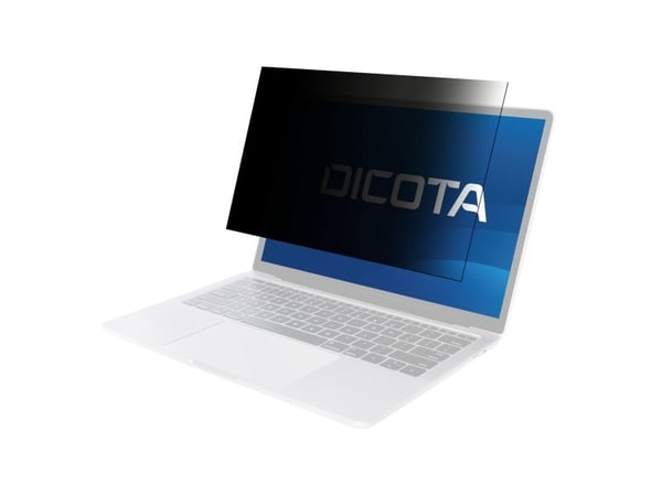 DICOTA - Personvernfilter for skjerm - universell - 2-veis - avtakbar - skinne-montert - 13.3" - svart