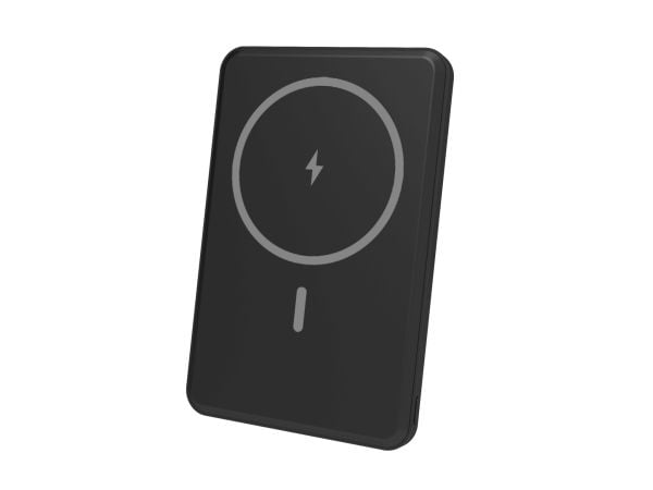 eSTUFF - Powerbank - 5000 mAh - 3 A - PD 3.0 (24-polet USB-C, magnetisk) - svart