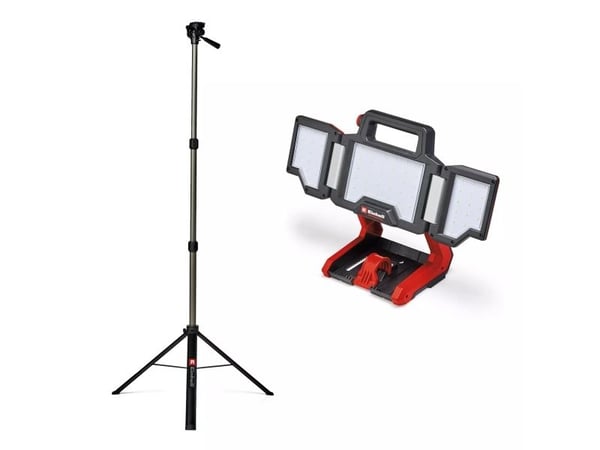 Einhell TP-CL 18/3000 Li Set, LED, 60 lamppu(a), 1,75 kg, musta, Punainen, Vapaasti seisova työvalo - SOLO