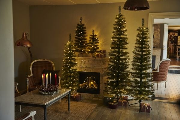 Sirius Home Alvin Tree, Vihreä, LED, 20 lamppua, Lämmin valkoinen, Akku, 600 mm