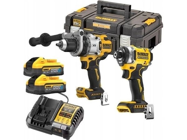 Akkuyhdistelmäsarja DCD1007 + DCF860, 18V, 2x5,0Ah POWERSTACK, DEWALT [DCK2200H2T-QW]