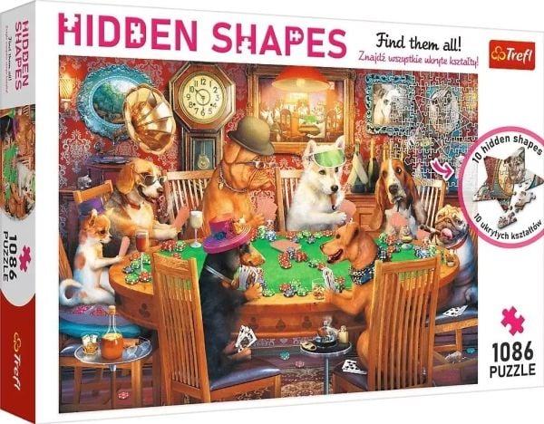 Trefl Puzzle Hidden Shapes Game Night 1086 biter