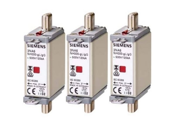 Siemens 3NA6822 Sikringsindsats Sikringsstørrelse = 0 63 A 500 V 3 stk