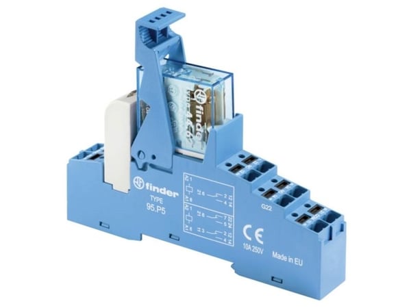 Finder 48.P8.7.024.0050, Blå, 24 V, tila
