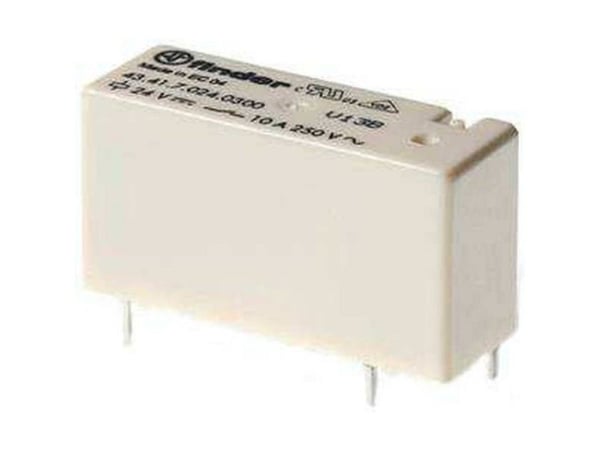 Finder print-effektrelä 24 VDC 250 mW (43.41.7.024.0000)