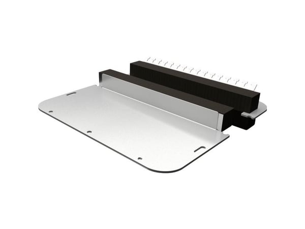 Rittal 1182.080, Läpivientilevy, Ruuvi, Ruostumaton teräs, Metalli, Terästä, 301 mm, 221 mm