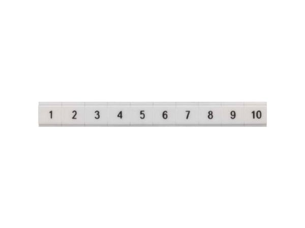 Siemens Schild 8WH8121-3AB55 flach längs 51-60 Gr.ZBF6, Vit, 0,1 g, 10 mm, 6 mm, 2 mm