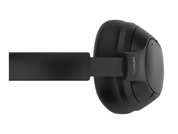 Belkin SoundForm Isolate - Hodetelefoner med mikrofon - full størrelse - Bluetooth - trådløs, kablet - aktiv støydemping - USB-C, 3,5 mm jakk - lyd...