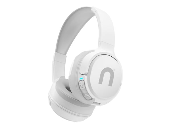 Niceboy Hive Prodigy 4 - Hodetelefoner med mikrofon - on-ear - Bluetooth - trådløs - hvit dis