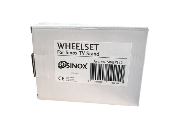 Sinox SWB7142 - Monteringskomponent (stivt hjul) - for TV - vognmonterbar (en pakke 4) - for P/N: SWB7140