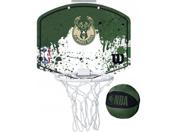 Wilson NBA lag Milwaukee Bucks mini basketballkurv WTBA1302MIL