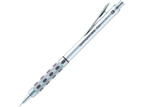 Pentel Graphgear 1000, Brun, Sølv, Metall, Gummi, 0,3 mm, Rund, 1 stykker