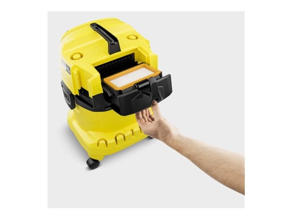 Kärcher WD 4-18 Dual - Støvsuger - kanister - pose / uten pose - gul - ingen batteri, ingen lader