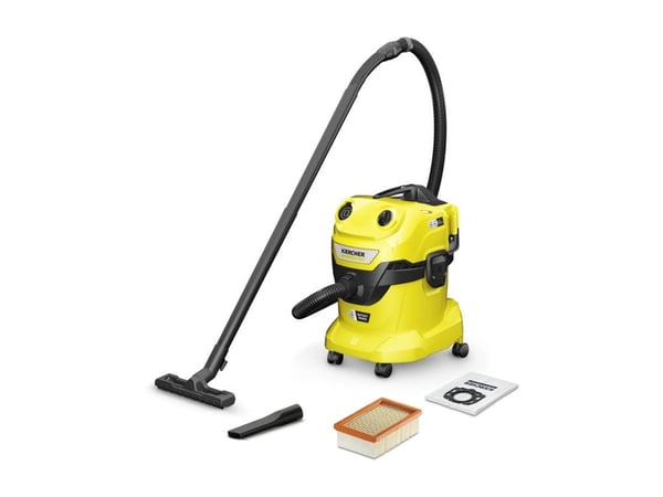 Kärcher WD 4-18 Dual - Støvsuger - kanister - pose / uten pose - gul - ingen batteri, ingen lader