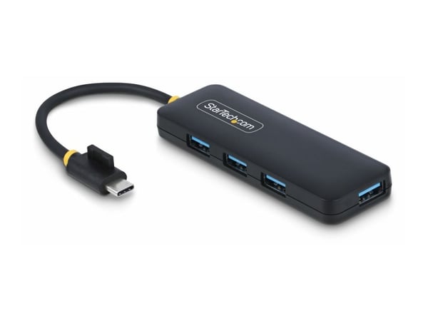 Startech 4-Port USB-C Hub, 5Gbps, USB-C to 4x USB-A, Bus Powered - Hub - 4 x USB 3.2 Gen 1 - stasjonær