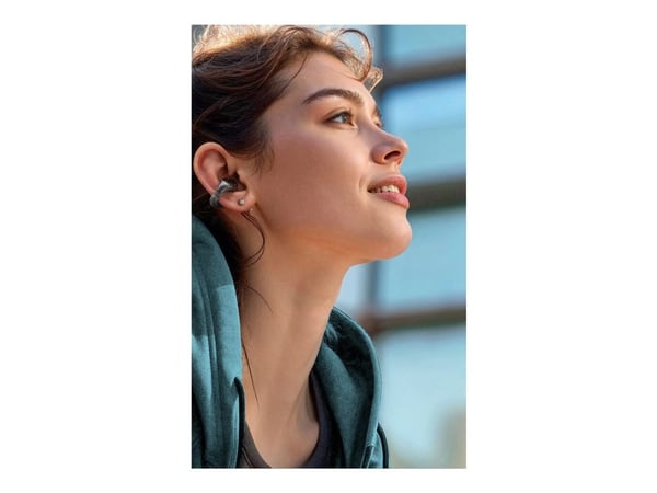 Soundcore C30i - True wireless-hodetelefoner med mikrofon - åpent øre - over-øret-montering - Bluetooth - svart