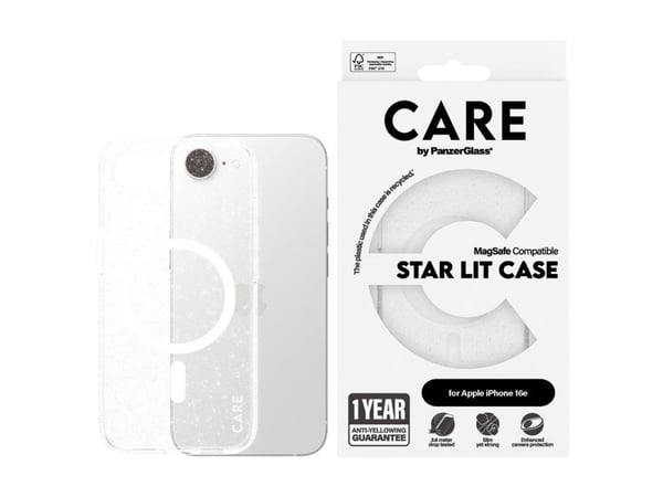 CARE by PanzerGlass - Baksidedeksel for mobiltelefon - MagSafe-samsvar - for Apple iPhone 16e, 17e